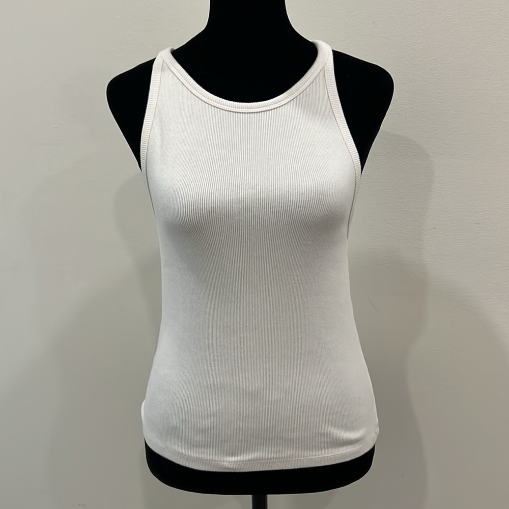 Good American White Tank Top